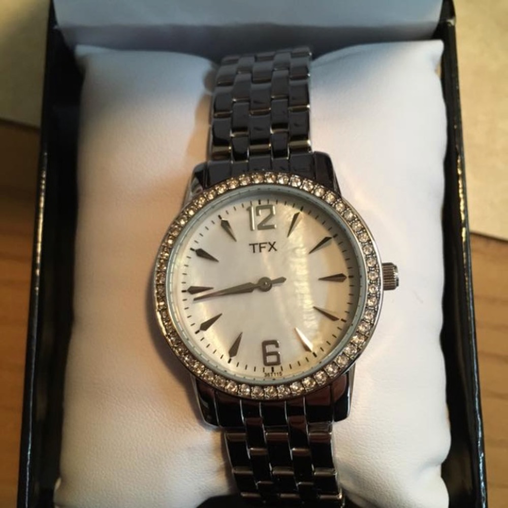 TFX silver watch